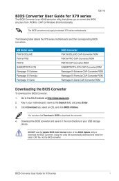 BIOS Converter User Guide for X79 series Downloading the ... - Asus