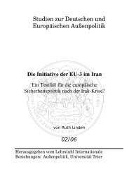 Die Initiative der EU-3 im Iran - Deutsche-Aussenpolitik.de