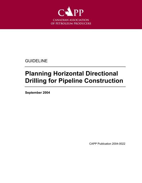 Planning Horizontal Directional Drilling for Pipeline Construction