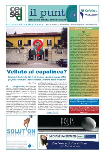 Velluto al capolinea? - IL PUNTO