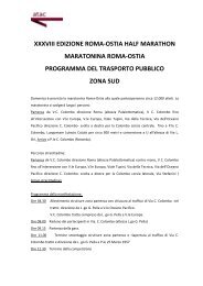 xxxviii edizione roma-ostia half marathon ... - Roma mobilita
