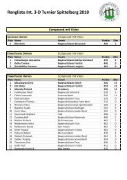 Rangliste Int. 3-D Turnier Spittelberg 2010 Compound mit Visier