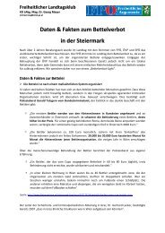 Daten & Fakten zum Bettelverbot in der Steiermark - FPÖ Steiermark