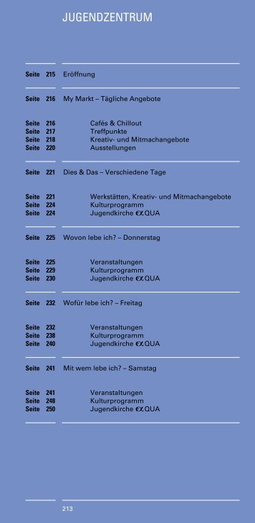 [ Jugendprogramm ] (PDF, 245 KB) - Katholikentag 2008 Osnabrück