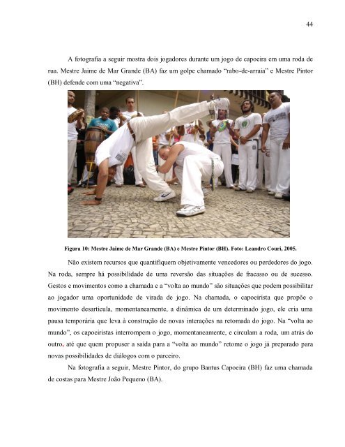 roda de capoeira: rito espetacular - Biblioteca Digital de Teses e ...