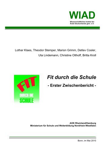 Schul- und Projektprofil - Fit durch die Schule