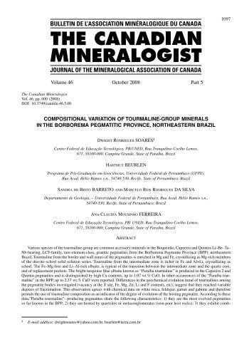 compositional variation of tourmaline-group minerals - Universidade ...