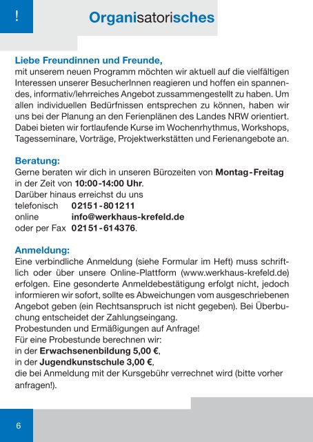 Programmheft 2/2010 - Werkhaus e.V.