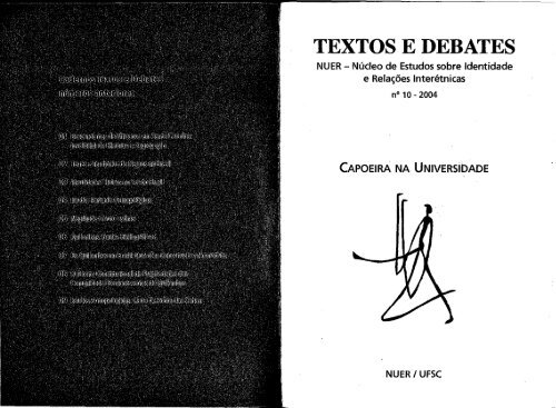 TEXTOS E DEBATES. - CFH - Ufsc