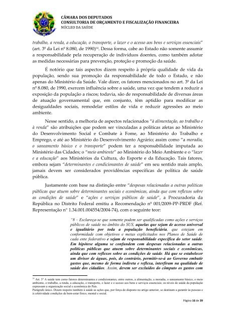 REGULAMENTAÇÃO DA EMENDA CONSTITUCIONAL Nº 29, DE ...