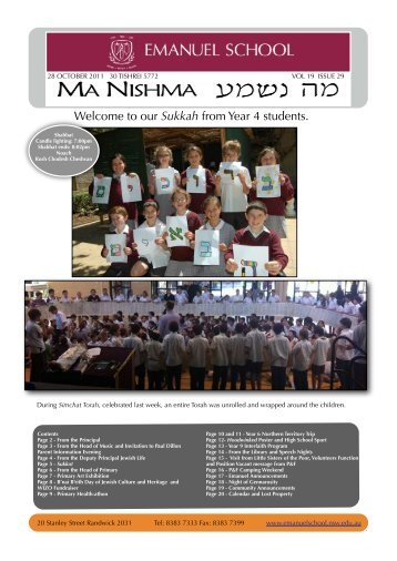 ISSUE 29 OCT 28 TERM 4 - Emanuel School