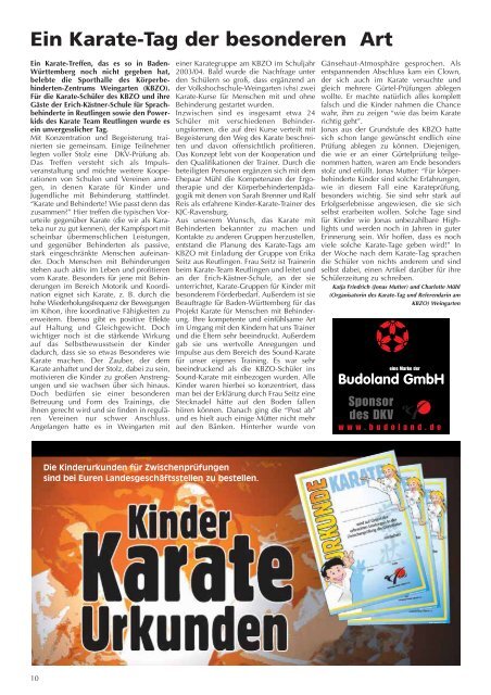 Fachzeitschrift des Deutschen Karate Verbandes e.V. - Chronik des ...