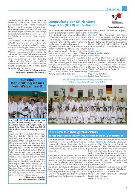 Fachzeitschrift des Deutschen Karate Verbandes e.V. - Chronik des ...