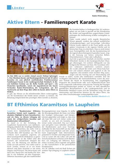 Fachzeitschrift des Deutschen Karate Verbandes e.V. - Chronik des ...