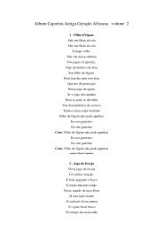 Capoeira Lyrics Index (Continued) - Miami Capoeira