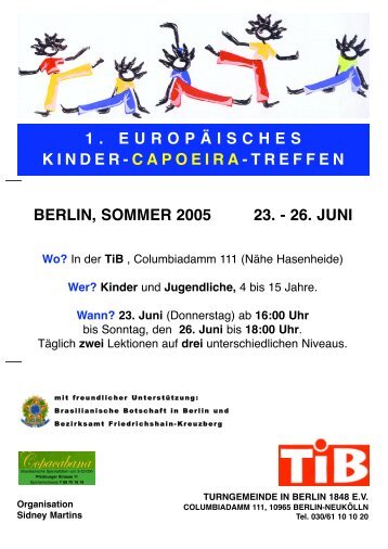 1. europäisches kinder - capoeira - treffen berlin ... - Cinema Negro