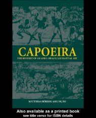 Capoeira: The History of an Afro-Brazilian Martial Art
