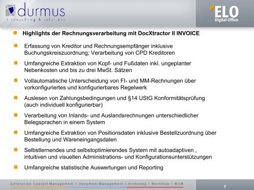 ELO DocXtractor II Invoice - Durmus IT Consulting & Solutions