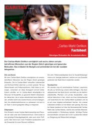 Factsheet Caritas-Markt Oerlikon - Caritas Zürich