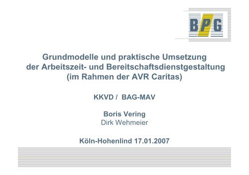 Vortrag Bereitschaftsdienst Vering.pdf - DIAG-MAV Freiburg