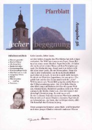 Pfarrblatt 56 Sommer 2005 (pdf) - Pfarre Lech