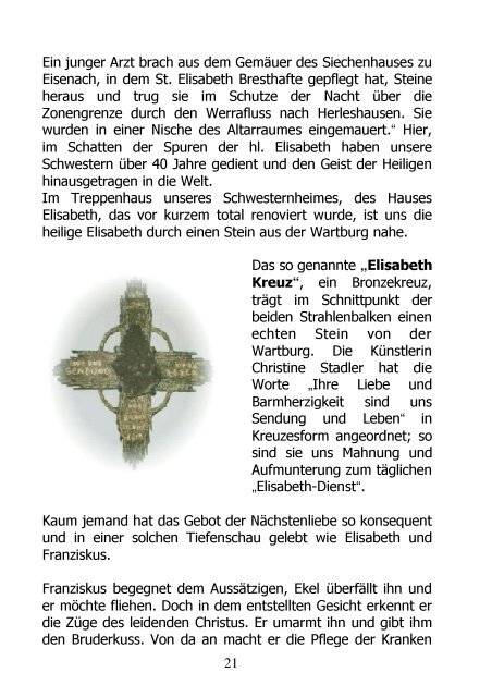 800 Jahre Hl. Elisabeth - Schwesternschaft der Krankenfürsorge des ...