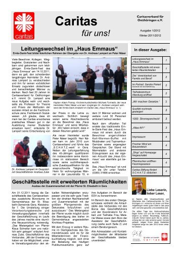 Ausgabe 01/ 2012 - Caritasverband für Ostthüringen eV