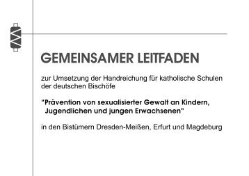 GEMEINSAMER LEITFADEN - Bistum Erfurt