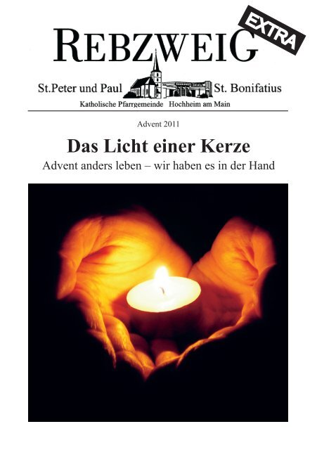 Das Licht einer Kerze - Katholische Gemeinde Hochheim