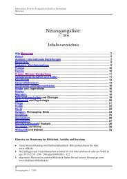 Neuzugangsliste