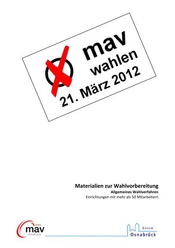 Materialien zur Wahlvorbereitung - DiAG - MAV Osnabrück