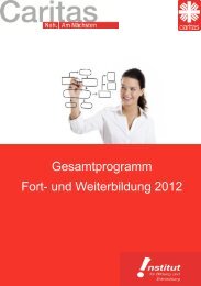 Gesamtprogramm Fort- und Weiterbildung 2012 - Caritas