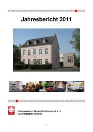 Jahresbericht 2011 - Caritasverband Mosel-Eifel-Hunsrück eV