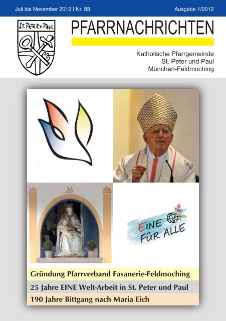 ++Pfarrnachrichten Nr. 83 von Juli bis - St. Peter und Paul