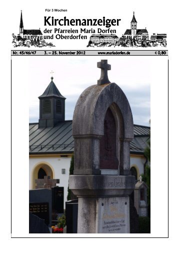 Kirchenanzeiger 3. - Pfarrei Maria Dorfen