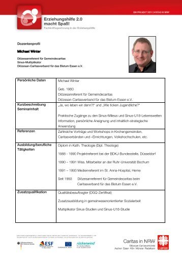 Dozentenprofil Michael Winter Michael Winter Persönliche Daten ...