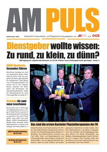 Am Puls 5/2009 (pdf 753,8 kb - AK - Niederösterreich ...