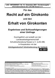 Recht auf ein Girokonto Erhalt von Girokonten