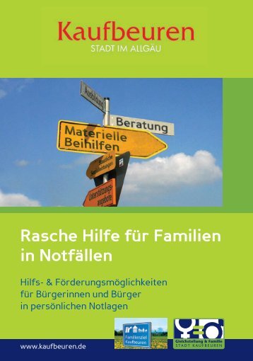 Rasche Hilfe für Familien in Notfällen - Stadt Kaufbeuren