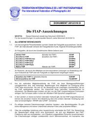 DOKUMENT 2012/310 D Die FIAP-Auszeichnungen - Deutscher ...