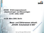 Mess- und ZÃÂ¤hlerwesen aktuell: Ã¢ÂÂDVGW- Arbeitsblatt G 685Ã¢ÂÂ