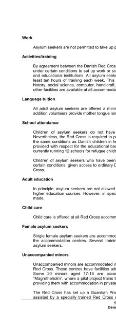 legal and social conditions for asylum seekers and refugees in ...