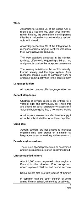 legal and social conditions for asylum seekers and refugees in ...