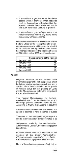 legal and social conditions for asylum seekers and refugees in ...