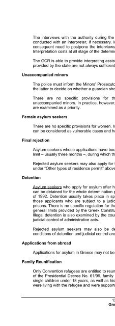 legal and social conditions for asylum seekers and refugees in ...