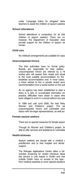 legal and social conditions for asylum seekers and refugees in ...