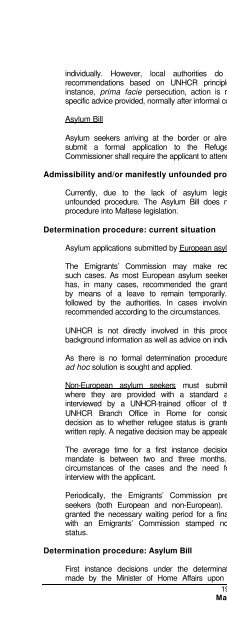 legal and social conditions for asylum seekers and refugees in ...