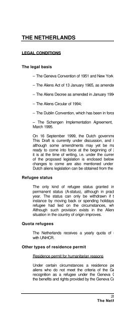 legal and social conditions for asylum seekers and refugees in ...