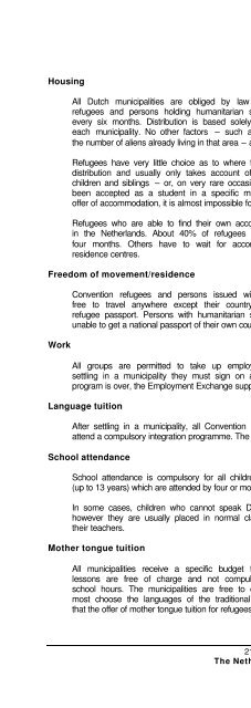 legal and social conditions for asylum seekers and refugees in ...