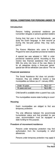 legal and social conditions for asylum seekers and refugees in ...